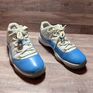 Nike Air Jordan 11 Retro Low UNC Sneakers White/University Blue Mens Size 8
